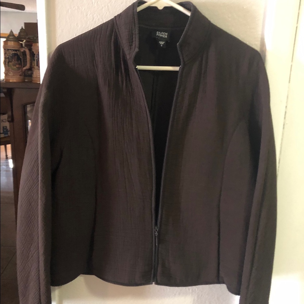 Eileen Fisher Brown Blazer, Small